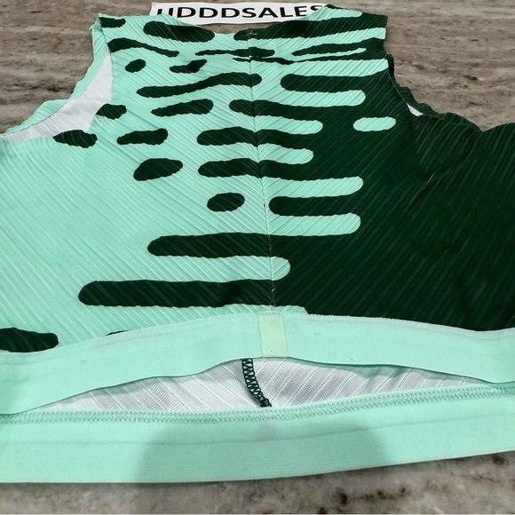 Nike Pro Elite 2023 Team Zip Crop Top Green DR5085-341 USA Women’s Size M RARE - Picture 5 of 9